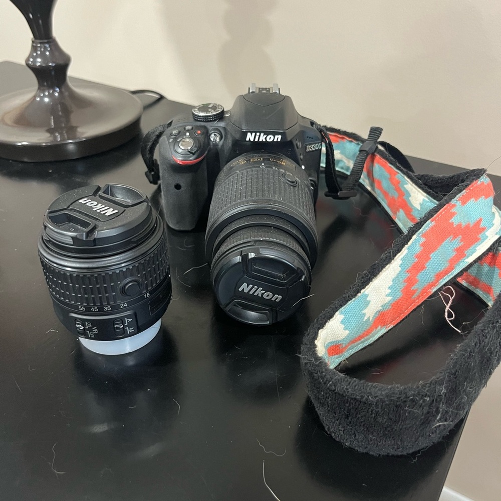 Nikon D3300 Camera with additional lense